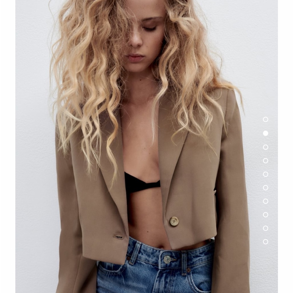 NWOT Zara cropped blazer